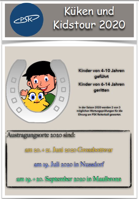 Plakat Kids & Küken 2020